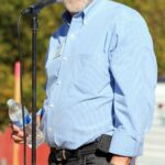 Tyler Turkle, Director for Habitat for Humanity of Sonoma County attendees of Cotati, California 5-home Groundbreaking