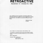 “Retroactive”, Hallwalls, T.T.