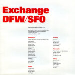 “Exchange: DFW/SFO”, San Francisco Museum of Modern Art, announcement