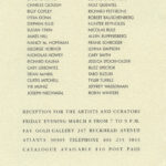 “Outside America”, Collins & Milazzo, Fay Gold Gallery, Atlanta, card “Outside America”, Collins & Milazzo, Fay Gold Gallery, Atlanta, card