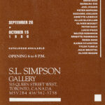 “Ultrasurd”, Collins & Milazzo, S.L. Simpson Gallery, Toronto, postcard “Ultrasurd”, Collins & Milazzo, S.L. Simpson Gallery, Toronto, postcard