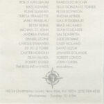 “Twentieth Anniversary”, White Columns, announcement “Twentieth Anniversary”, White Columns, announcement