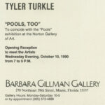 “Pools, Too” (T. Turkle & E. Thompson), BGillman Gallery, card