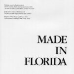 “Made in Florida”, USF Contemporary Art Museum, catalog “Made in Florida”, USF Contemporary Art Museum, catalog