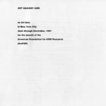 “Art Against Aids”, catalog