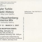 “Tyler Turkle: Plastic History”, Gadsden Arts Center, postcard