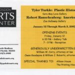 “Plastic History”, Gadsden Arts Center, card/Burt Cox essay