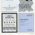 ARTS magazine, “Tyler Turkle “(Last Criterion) at GW, advert ARTS magazine, “Tyler Turkle “(Last Criterion) at GW, advert